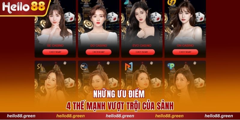 4 điểm vượt bậc tại sòng bài online 