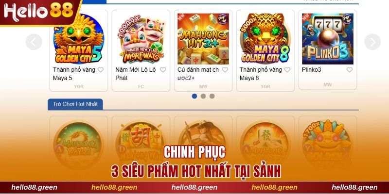 Chinh phục 3 siêu phẩm hot nhất tại chuyên mục