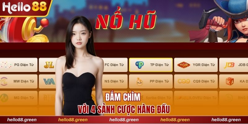 Đắm chìm trong thế giới slot với 4 sảnh cược hàng đầu