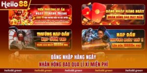 đăng nhập hàng ngày nhận hồng bao