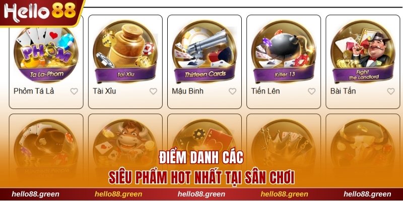 Điểm danh các siêu phẩm hot nhất tại sân chơi