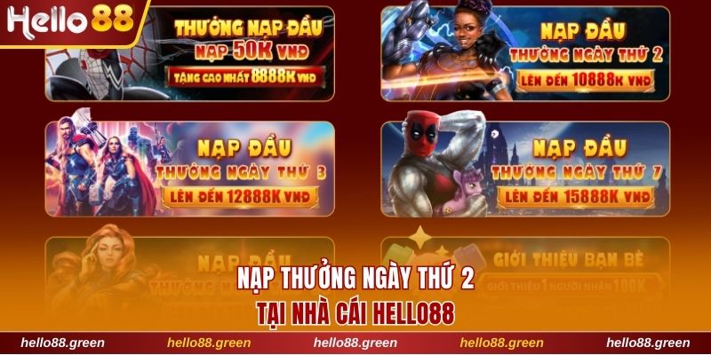 Nạp đầu thưởng ngày thứ 2