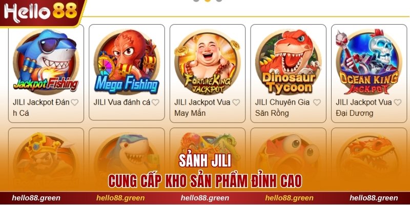 Sảnh JILI cung cấp kho sản phẩm đỉnh cao